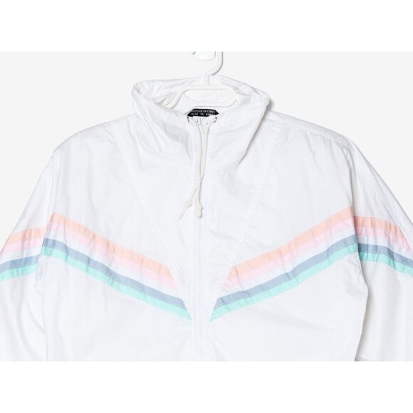 Vintage 80s Niccolini Womens Size Small Retro Windbreaker Jacket Pastel - Picture 2 of 10